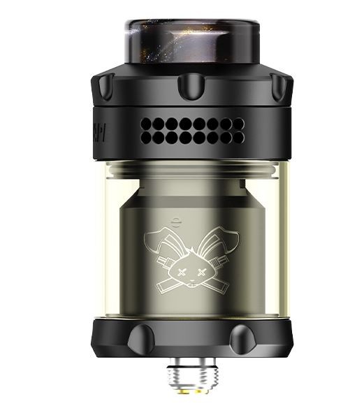 Hellvape Dead Rabbit 3 RTA Selbstwickler Tank (2024 Edition) Matt Schwarz